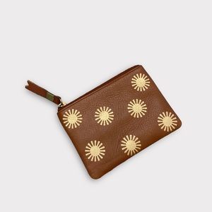 NWT Madewell Leather Pouch Wallet Sun Stamped Edition ☀️ Sold Out Online